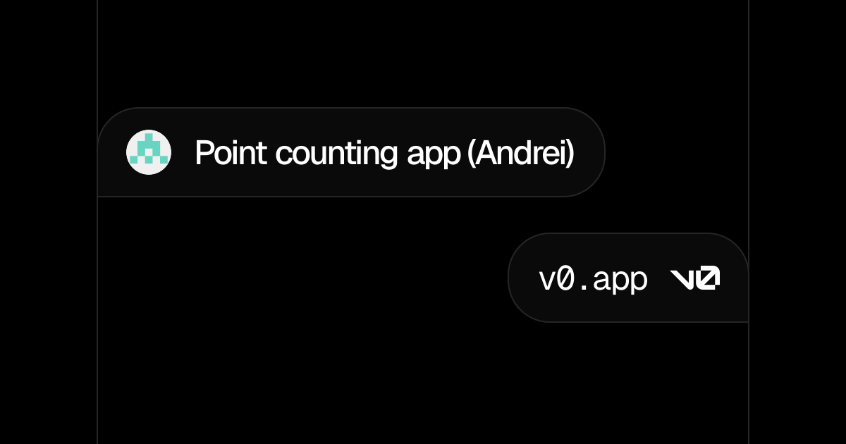 Point counting app (Andrei) - v0 by Vercel