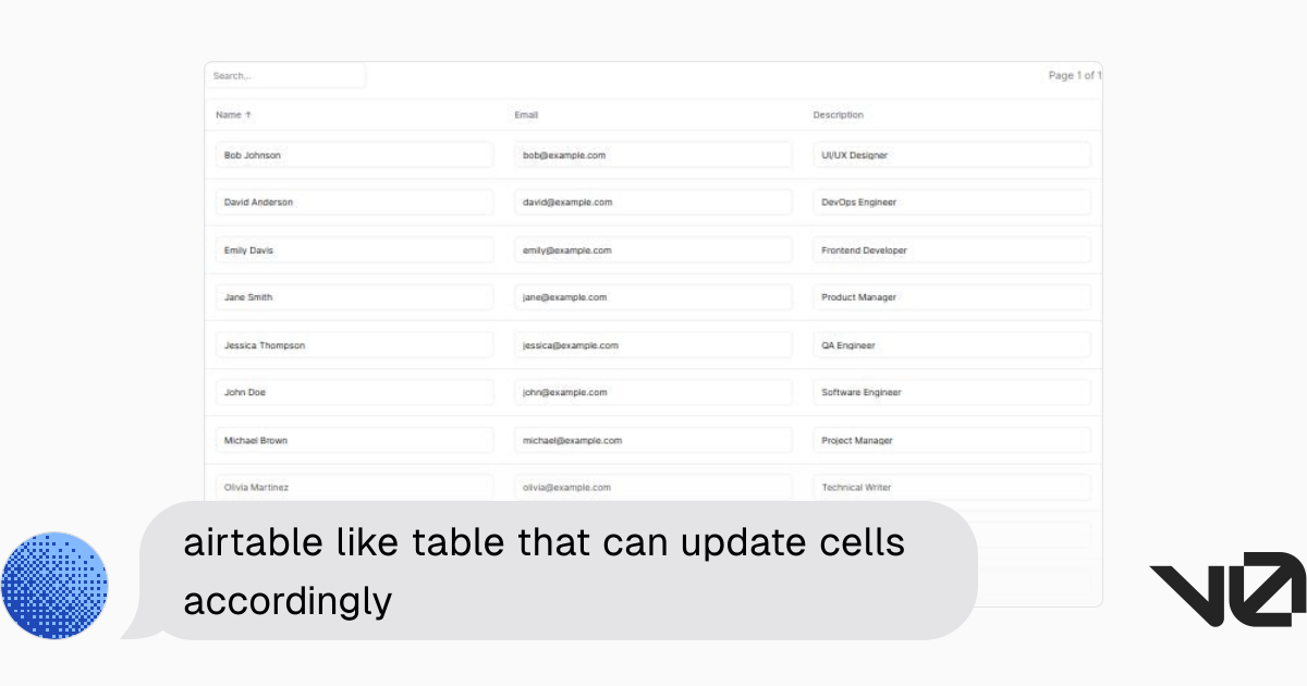 airtable like table that can update cells accordingly | A shadcn/ui and ...