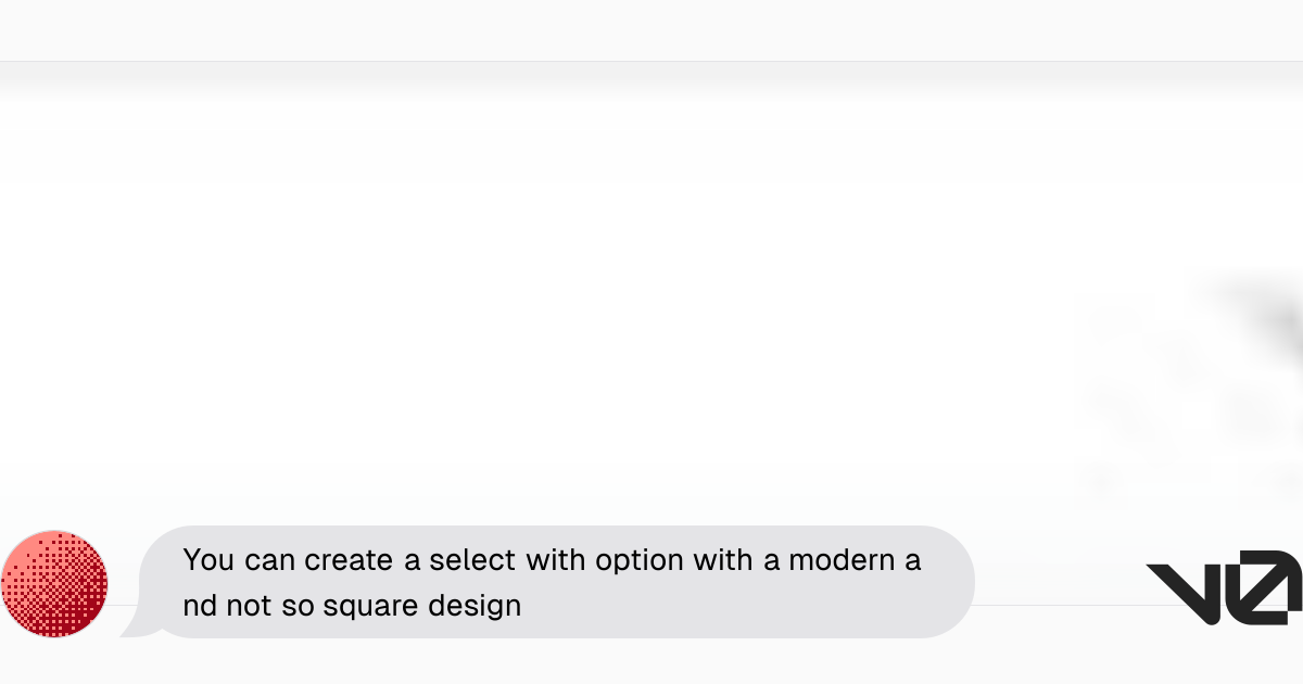 You can create a select with option with a modern and not so square ...