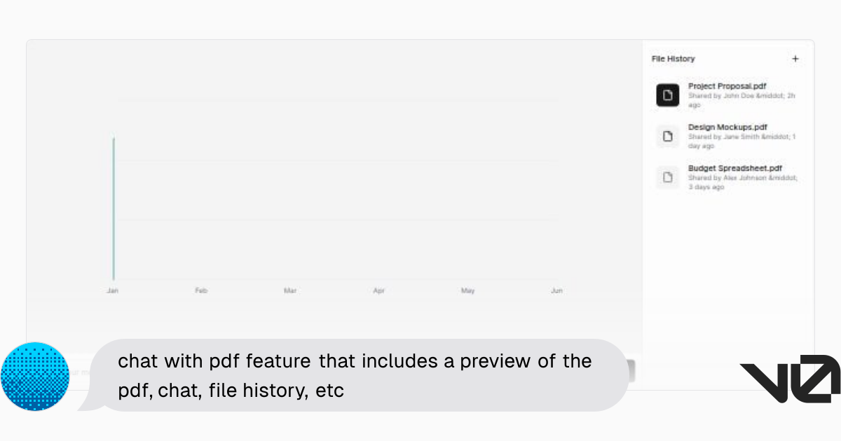 chat with pdf feature that includes a preview of the pdf, chat, file ...