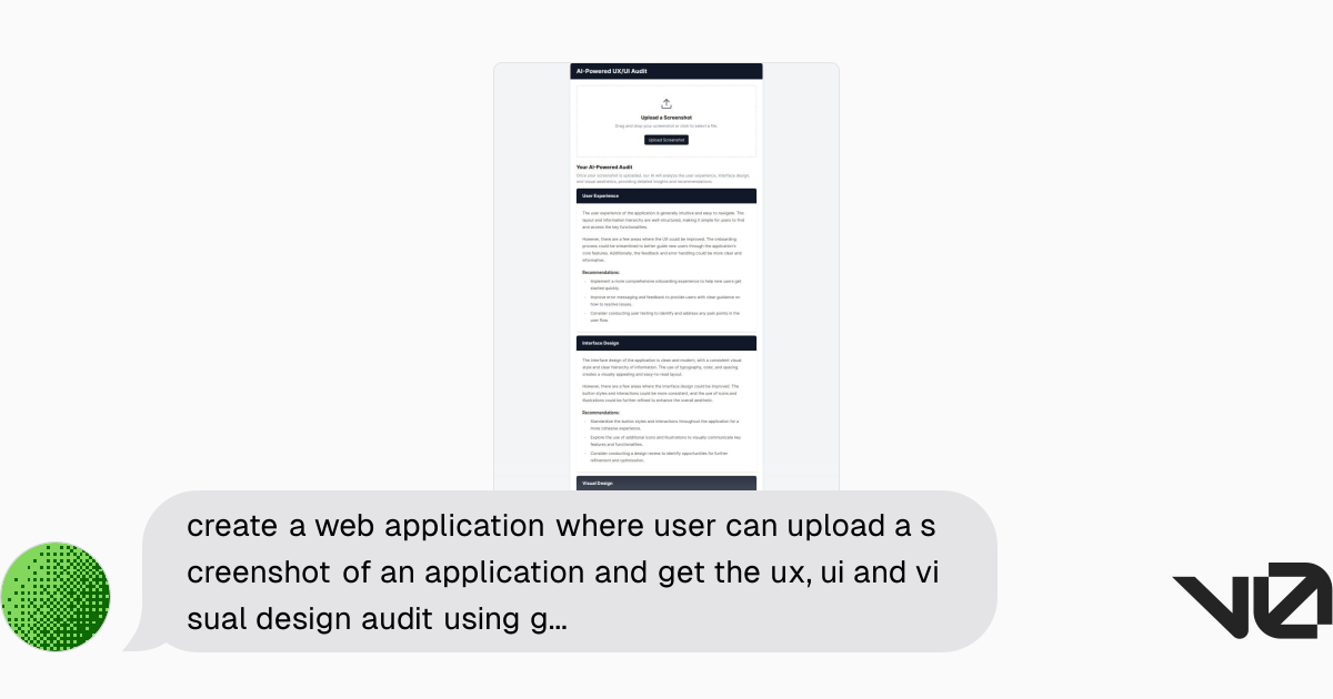 create a web application where user can upload a screenshot of an ...