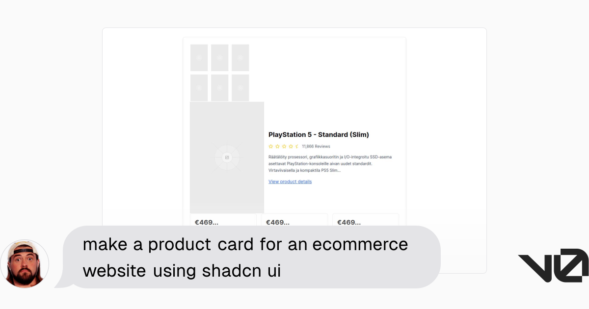 make a product card for an ecommerce website using shadcn ui | A shadcn ...