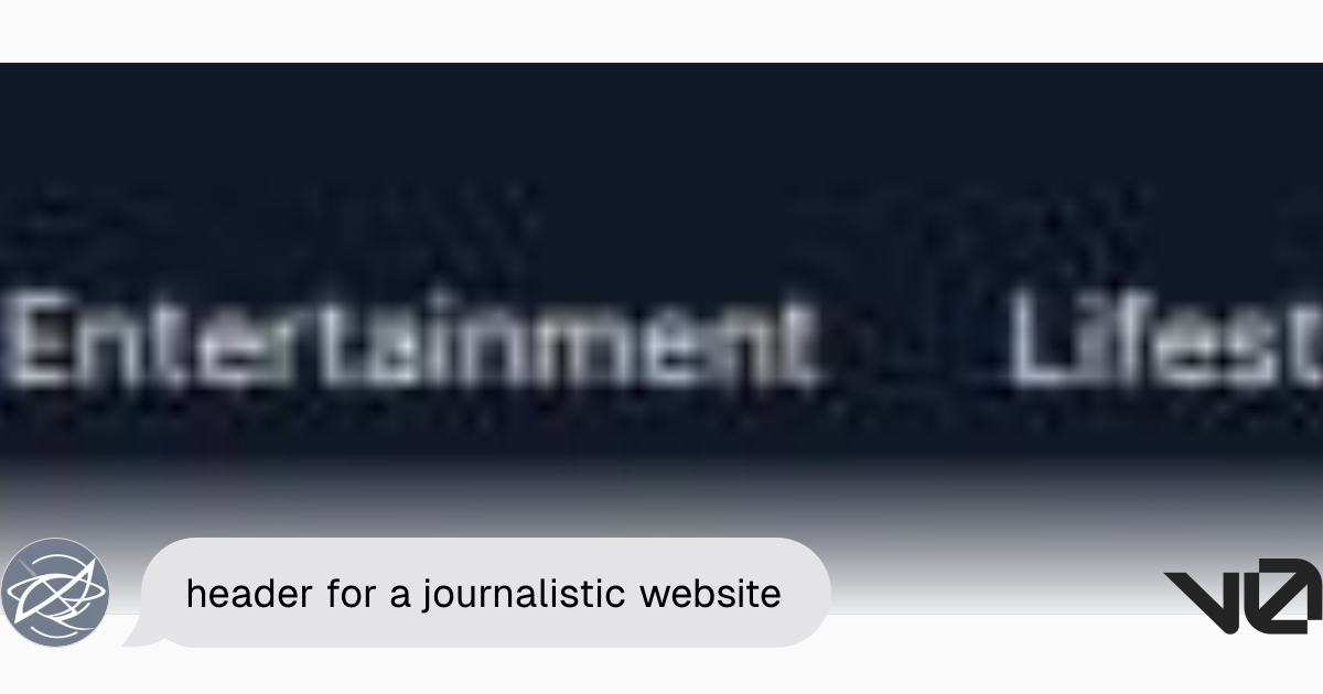 header for a journalistic website | A shadcn/ui and v0 generation - v0