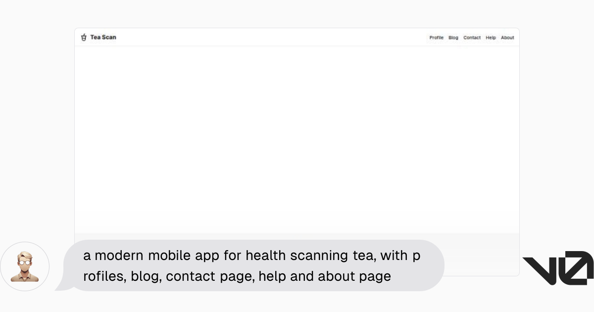 a modern mobile app for health scanning tea, with profiles, blog ...