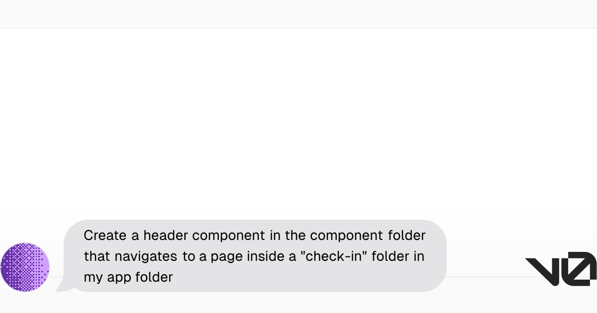 Create a header component in the component folder that navigates to a ...