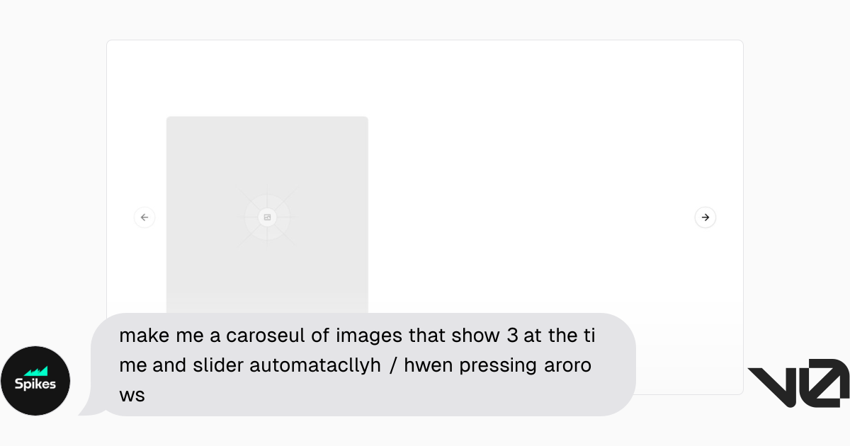 make me a caroseul of images that show 3 at the time and slider ...