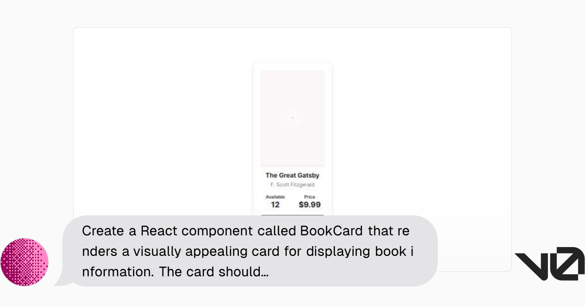 Create a React component called BookCard that renders a visually ...