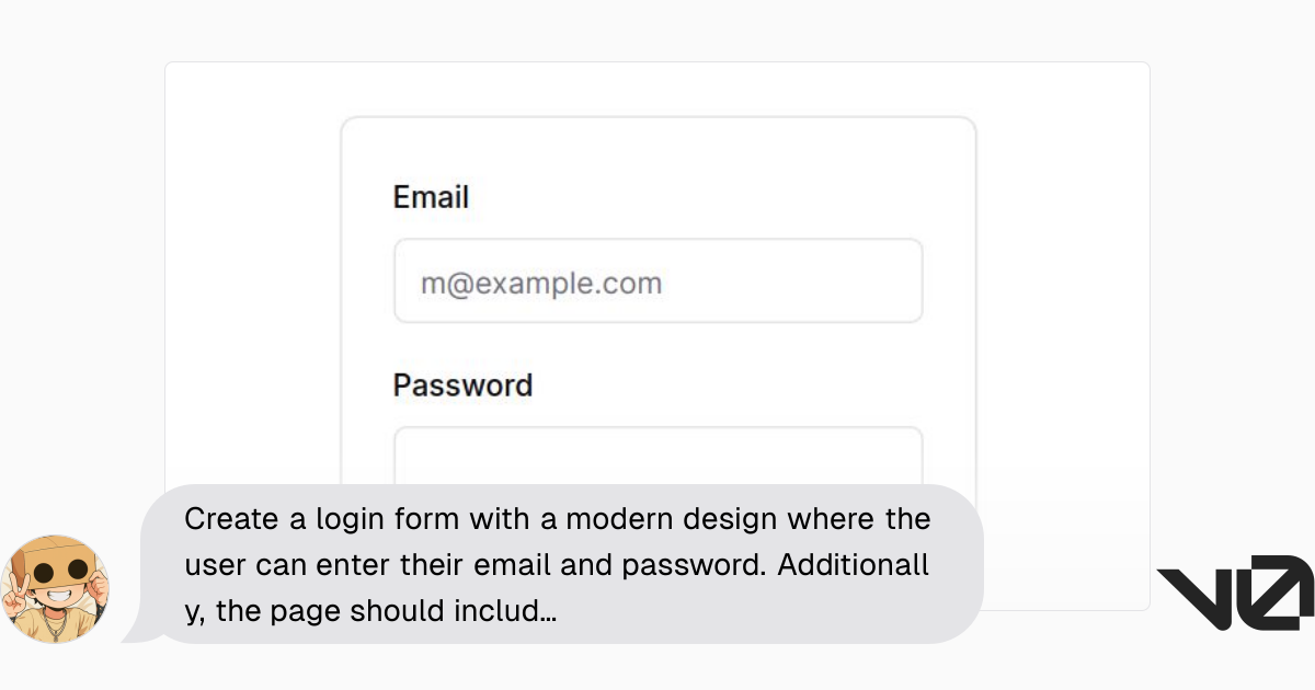 Create a login form with a modern design where the user can enter their ...