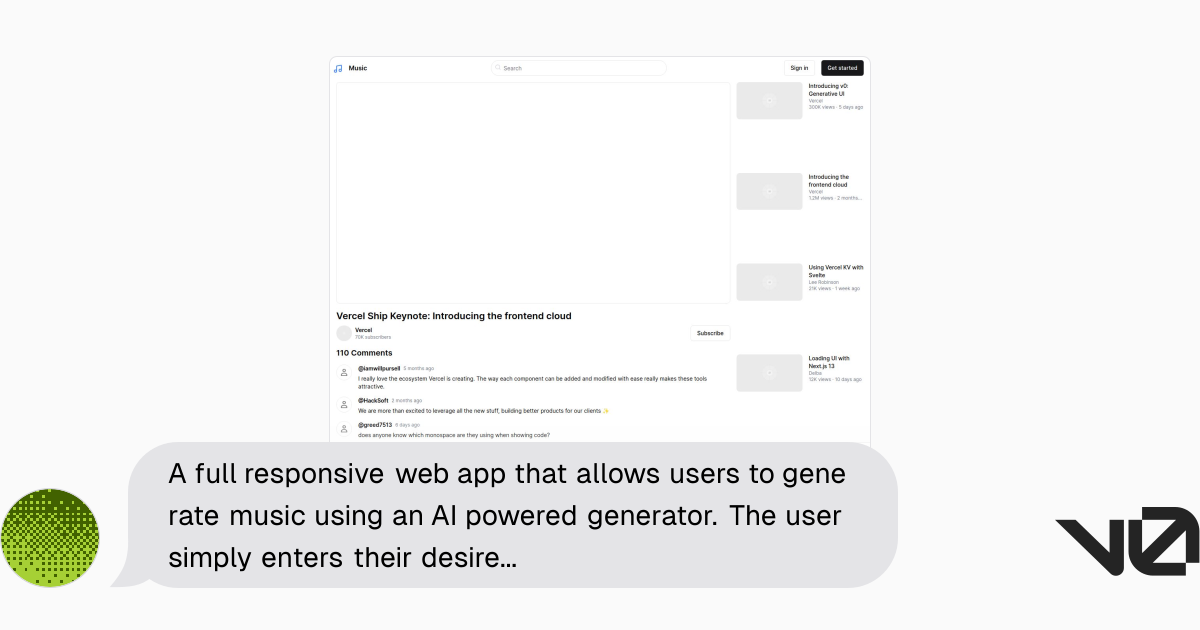 A full responsive web app that allows users to generate music using an ...