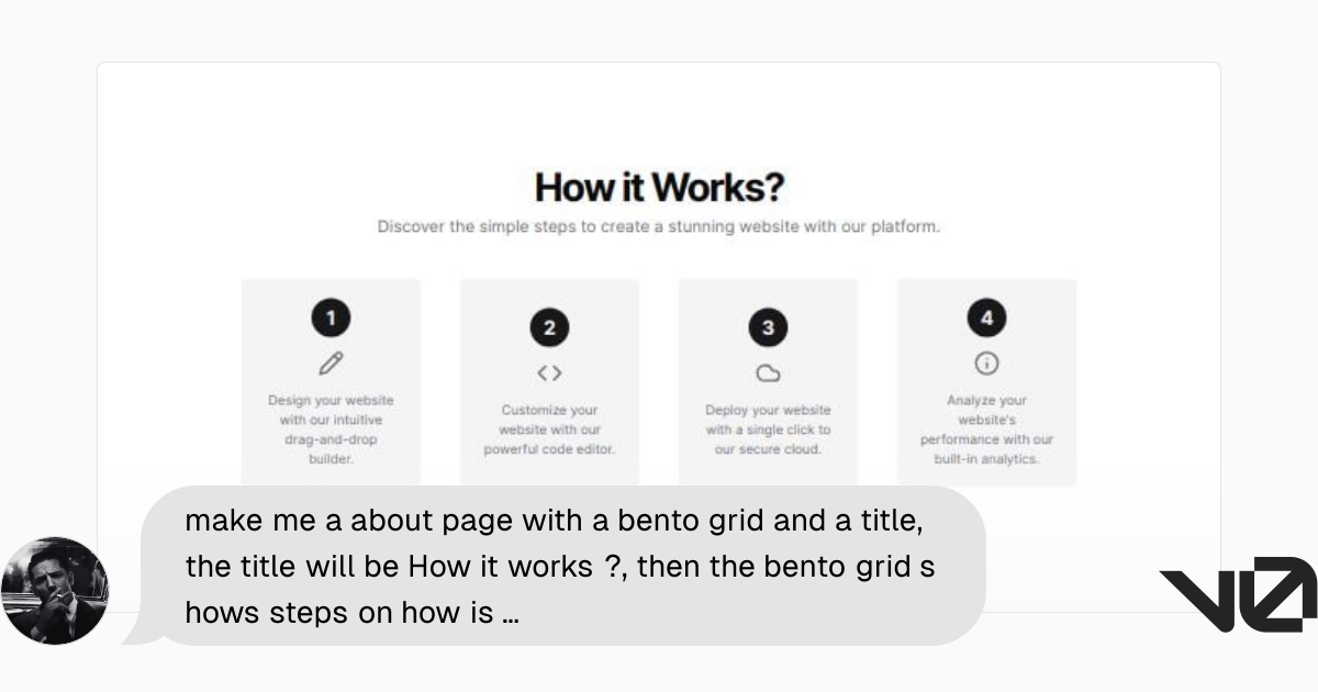 make me a about page with a bento grid and a title, the title will be ...